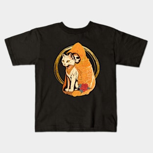 The Grim Reaper Cat Kids T-Shirt